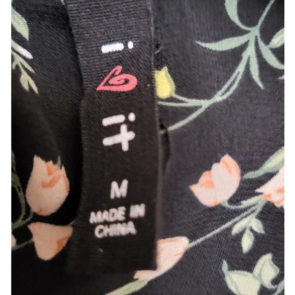 Bundle 2 Dresses Veveret White Tencel Button Front /I Heart It Black Flor Lace M - Picture 8 of 9